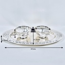 Oval Tray with 2 Bowls 