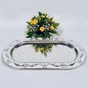 German Silver Oval Tray