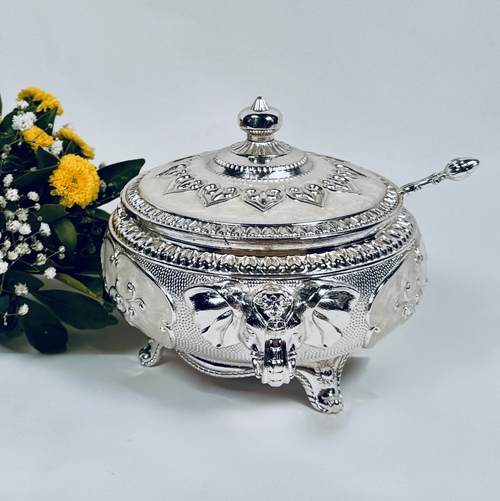 [CBSPGS0009] Elephant Motif Candy Jar